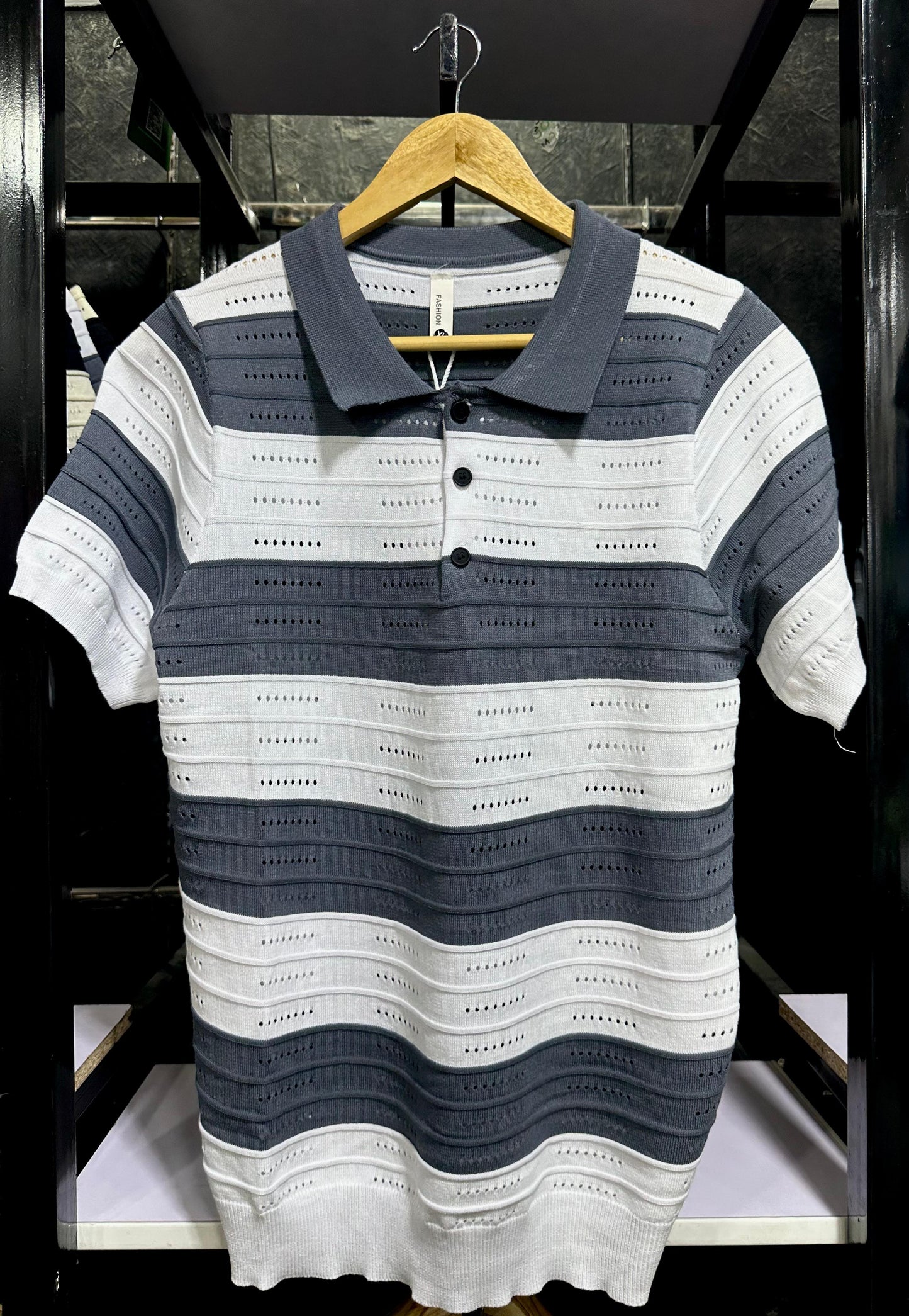 Old money style knitted polo
