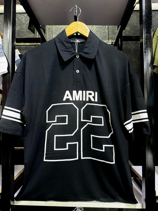 Down shoulder t-shirt polo style