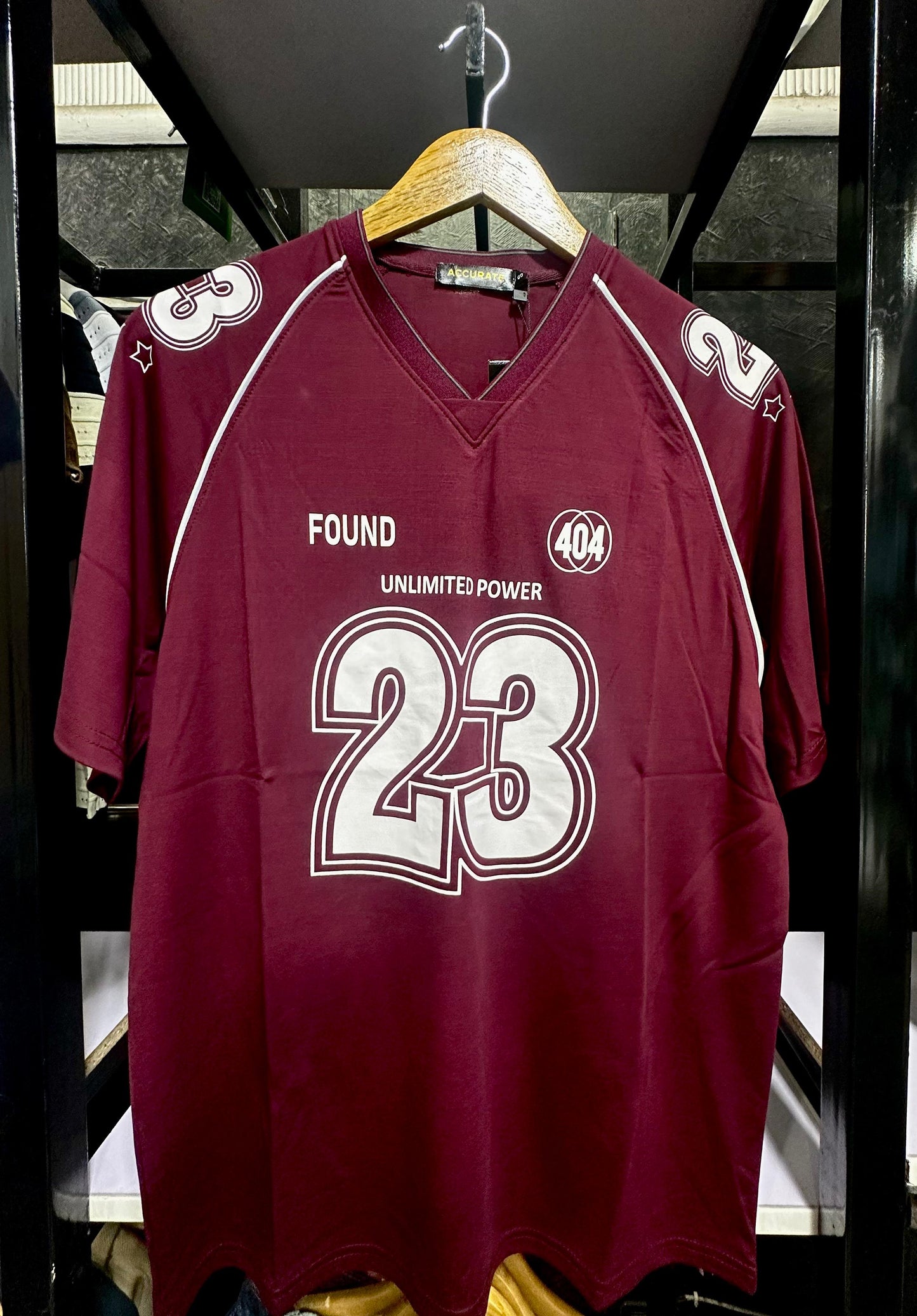 V-Neck Down-Shoulder T-Shirt