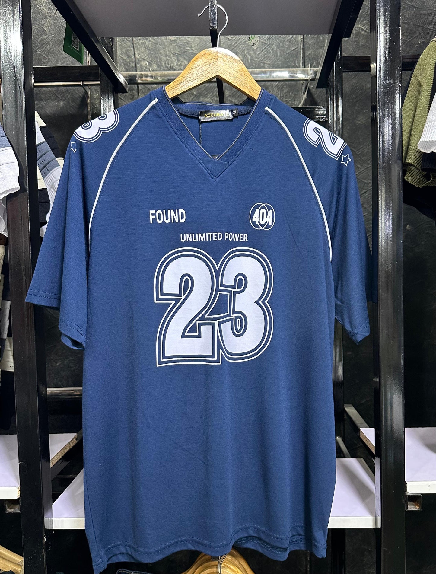 V-Neck Down-Shoulder T-Shirt