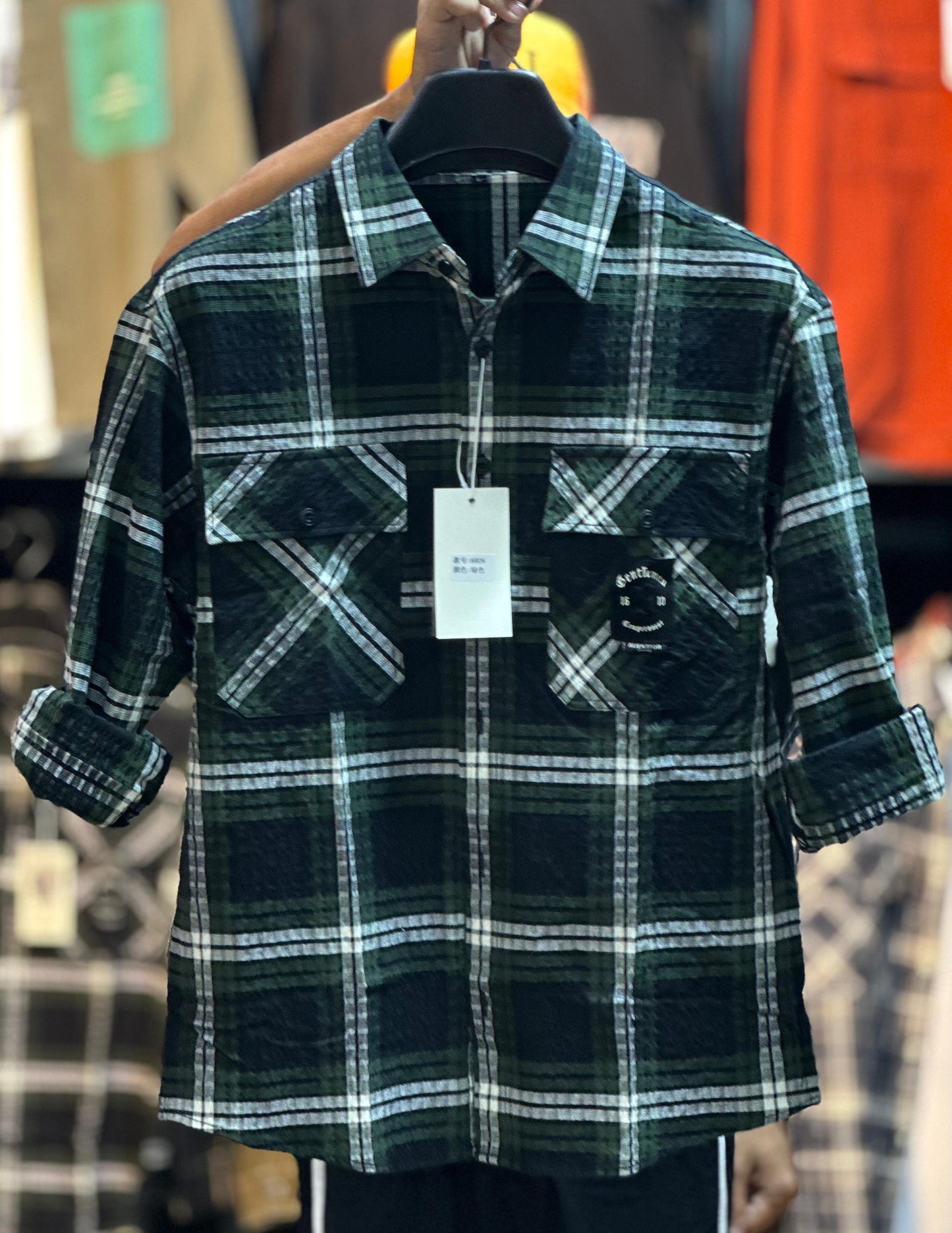 Turkish Imported Casual Shirt – Double Pocket Check Style